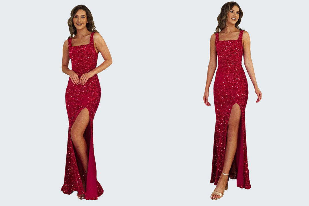 Affordable Velvet Sequin Prom Dresses Canada