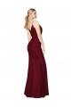 Affordable Floor Length High Neck Chiffon Prom Dress with Side Slit Canada