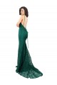 Affordable Black Tie Sleek Fishtail Shaped Long Lace Prom Dress Canada