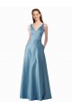 Affordable Classic Satin V-Neck A-Line Prom Dress with Pockets Canada