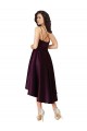 Affordable Elegant High Low Satin Prom Dress with Criss Cross Back Canada