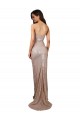 Affordable High Slit Scoop Neck Long Sequin Prom Dress Canada