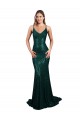 Affordable Fishtail Shaped V-Neck Open Back Long Sequin Prom Dress Canada