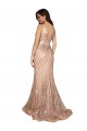 Affordable Sleek Long Mermaid Sparkling Sequin Prom Dress Canada