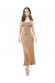 Affordable Cowl Neck Silky Satin Midi Length Cocktail Prom Dress / Homecoming Dress Low Back Canada