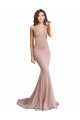 Affordable Deep V-Neck Mermaid Low Back Long Spandex Prom Dress Canada