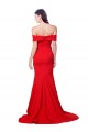 Affordable Criss Cross Full Length Long Crepe Prom Dress with Side Split Canada