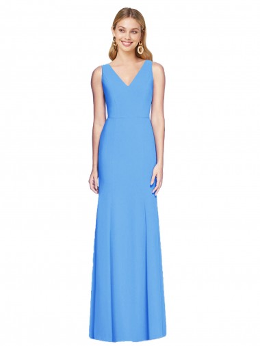 Affordable Flattering Trumpet Long Sleeveless Prom Dress with Open Back Canada