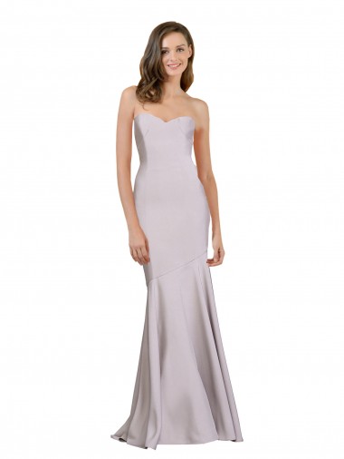 Affordable Crepe Mermaid Prom Dress with Low Back Canada