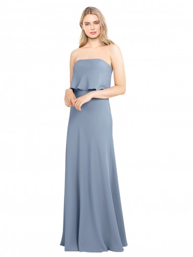 Affordable High Neck Sheath Sleeveless Stretch Crepe Prom Dress Canada