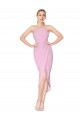 Affordable Halter Neck Short Knee Length Crepe Mermaid Cocktail Prom Dress / Homecoming Dress Canada