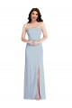 Affordable Strapless Scoop Back Maxi Crepe Prom Dress with Front Slit Canada