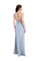 Affordable Fit and Flare High Neck Crepe Prom Dress with Side Slit Canada