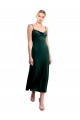 Affordable Midi Length Cowl Neck Velvet Slip Cocktail Prom Dress / Homecoming Dress Canada