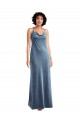 Affordable Cowl Neck Velvet Maxi Slip Prom Dress Canada