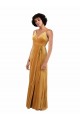 Affordable Romantic Velvet Floor Length Prom Dress with Wrap Detail Canada